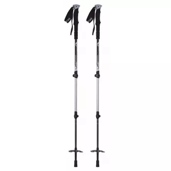 Bastões de trekking Viking Vario Tour – comprimento ajustável 135 cm, 16 mm, punhos EVA, 486 g (par)