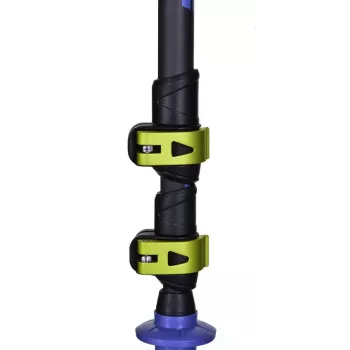 Bastões de trekking Viking Carbo Lite preto lime, 175 cm, carbono, 610 g