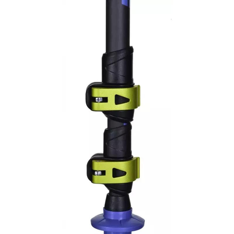 Bastões de trekking Viking Carbo Lite preto lime, 175 cm, carbono, 610 g