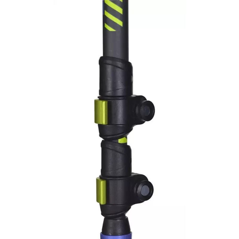 Bastões de trekking Viking Carbo Lite preto lime, 175 cm, carbono, 610 g