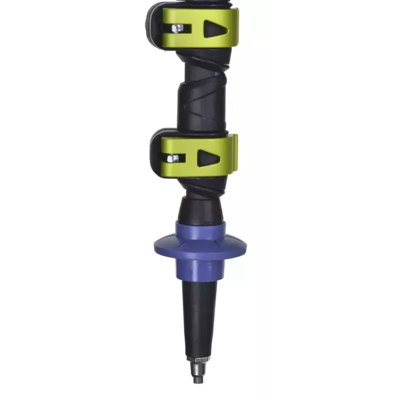 Bastões de trekking Viking Carbo Lite preto lime, 175 cm, carbono, 610 g
