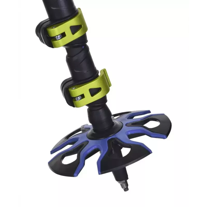 Bastões de trekking Viking Carbo Lite preto lime, 175 cm, carbono, 610 g