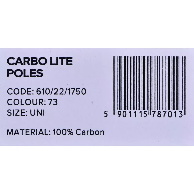 Bastões de trekking Viking Carbo Lite preto lime, 175 cm, carbono, 610 g