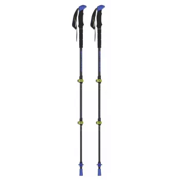Bastões de trekking Viking Carbo Lite preto lime, 175 cm, carbono, 610 g