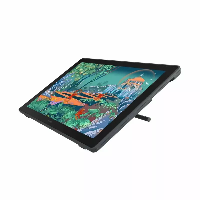 Huion Kamvas 24 Plus GS2402 tablet gráfico com ecrã, 23,8 polegadas QHD IPS 2560x1440, 16:9, 140% sRGB, 8192 níveis de pressão, 5080 LPI, USB-C, preto