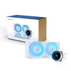Refrigeração líquida All-in-One CHIEFTEC ICEBERG 240-RGB-W – radiador de 240 mm, 2 ventoinhas RGB de 120 mm, branco