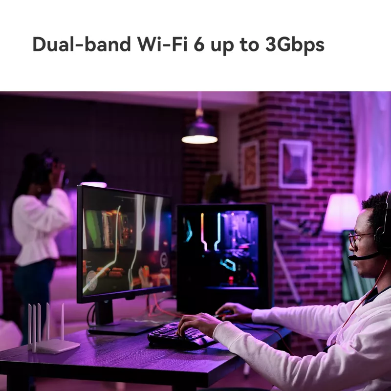 Router Wi-Fi Imou HX21 Gigabit Ethernet Dual-Band (2,4 GHz / 5 GHz) branco