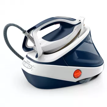 Ferro de engomar a vapor Tefal Pro Express Ultimate II GV9712 3000 W 1,2 L base Durilium Airglide azul, branco