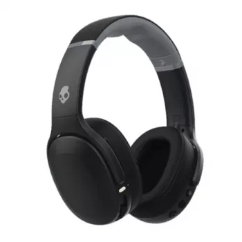 Auscultadores Skullcandy Crusher Evo – headset circum-auricular sem fios e com fios, Bluetooth 5.0, bateria de 40 h, USB-C, 3,5 mm, dobrável, preto