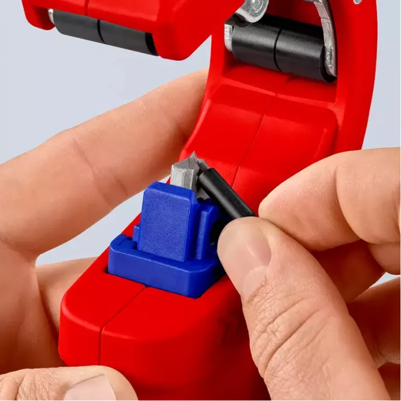 Knipex DP50 90 23 01 BK corta-tubos, vermelho/azul
