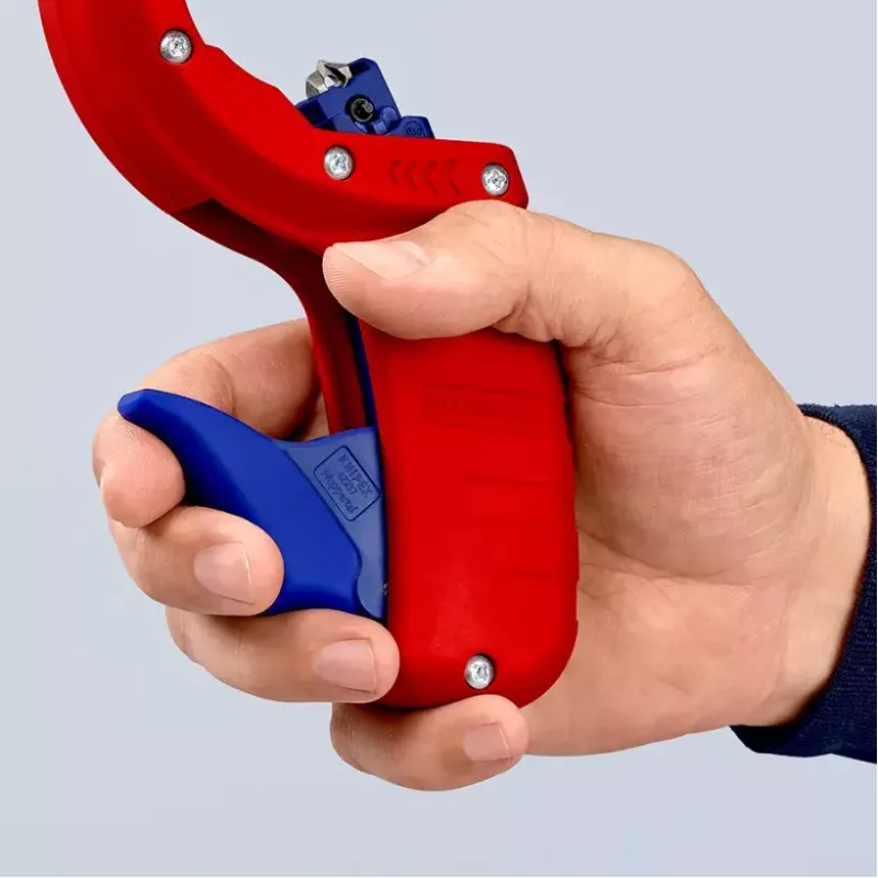 Knipex DP50 90 23 01 BK corta-tubos, vermelho/azul