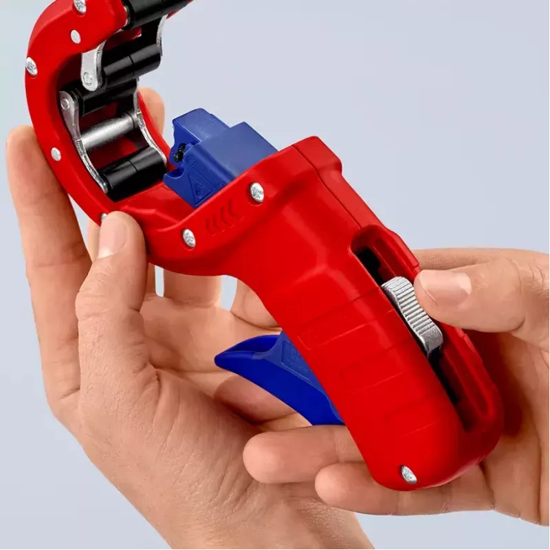 Knipex DP50 90 23 01 BK corta-tubos, vermelho/azul