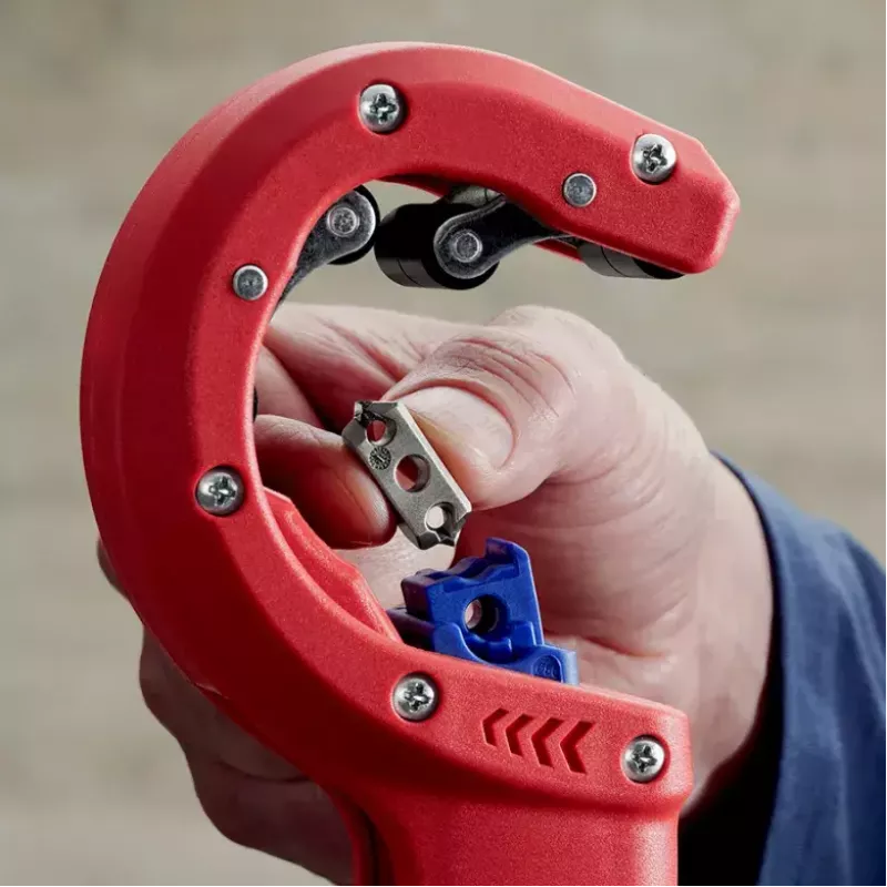 Knipex DP50 90 23 01 BK corta-tubos, vermelho/azul