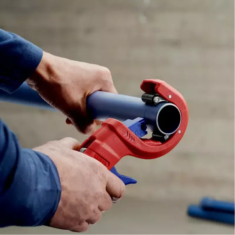 Knipex DP50 90 23 01 BK corta-tubos, vermelho/azul