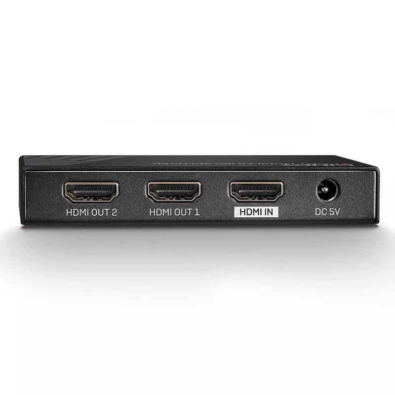 Lindy 38235 splitter HDMI 2.0 18G de 2 portas, 1x HDMI para 2x HDMI, HDR, HDCP 2.2, preto