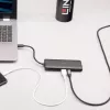 Estação de acoplamento mini USB-C para portátil Lindy DST-Mini com suporte 4K e carregamento pass-through de 100W