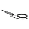 Estação de acoplamento micro USB-C para portátil Lindy DST-Micro 140 com suporte 4K e cabo de carregamento 60W de 1,4 m