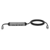 Estação de acoplamento micro USB-C para portátil Lindy DST-Micro 140 com suporte 4K e cabo de carregamento 60W de 1,4 m