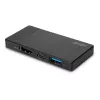 Estação de acoplamento micro USB-C para portátil Lindy DST-Micro com suporte 4K e carregamento pass-through de 100W