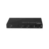 Lindy 38534 splitter HDMI 8K60 de 2 portas com áudio e redução de resolução, 2x HDMI, HDR, preto