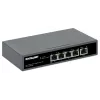 Intellinet Switch Gigabit de 5 portas com PoE Passthrough, uma porta PD PoE IEEE 802.3bt (PoE++ / 4PPoE) com consumo de 95 W, quatro portas PSE PoE, orçamento PoE até 65 W, saída compatível com IEEE 802.3at/af, desktop, opção de montagem na parede