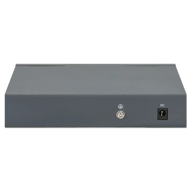 Intellinet Switch Gigabit de 5 portas com PoE Passthrough, uma porta PD PoE IEEE 802.3bt (PoE++ / 4PPoE) com consumo de 95 W, quatro portas PSE PoE, orçamento PoE até 65 W, saída compatível com IEEE 802.3at/af, desktop, opção de montagem na parede