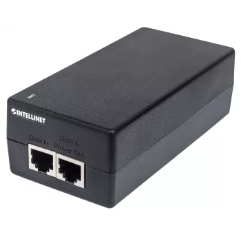 Intellinet Injetor Gigabit Ultra PoE+, 1 porta de 60 W, compatível com IEEE 802.3bt e IEEE 802.3at/af, caixa de plástico