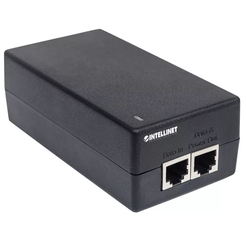 Intellinet Injetor Gigabit Ultra PoE+, 1 porta de 60 W, compatível com IEEE 802.3bt e IEEE 802.3at/af, caixa de plástico