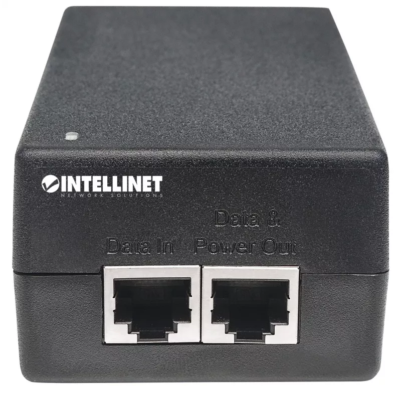 Intellinet Injetor Gigabit Ultra PoE+, 1 porta de 60 W, compatível com IEEE 802.3bt e IEEE 802.3at/af, caixa de plástico
