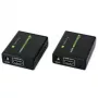 Transmissor e recetor AV TECHLY IDATA EXT-E70 — extensão HDMI através de cabo Cat6/6a/7, Full HD 1920x1080, 60 m, 10,2 Gbit/s, HDCP, preto