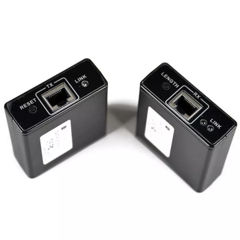 Transmissor e recetor AV TECHLY IDATA EXT-E70 — extensão HDMI através de cabo Cat6/6a/7, Full HD 1920x1080, 60 m, 10,2 Gbit/s, HDCP, preto