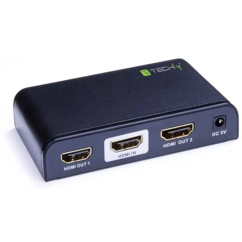 Techly IDATA HDMI2-4K2 Splitter de vídeo HDMI 2x HDMI