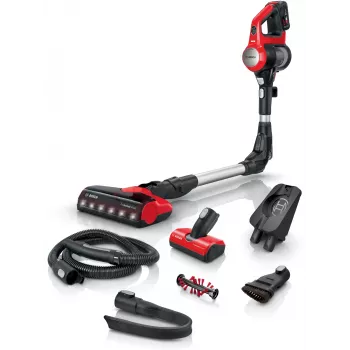 Bosch BBS711ANM Aspirador vertical/escova elétrica bateria seco sem saco 0,3 L preto, vermelho, aço inoxidável