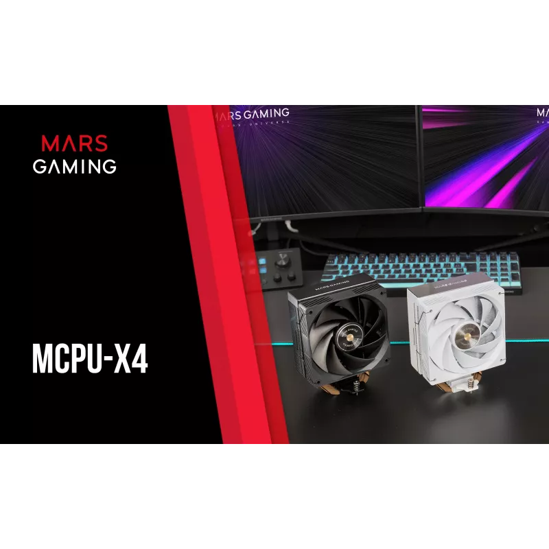 Mars Gaming MCPU-X4 Arrefecedor de ar para processador 12 cm preto 1 unid.