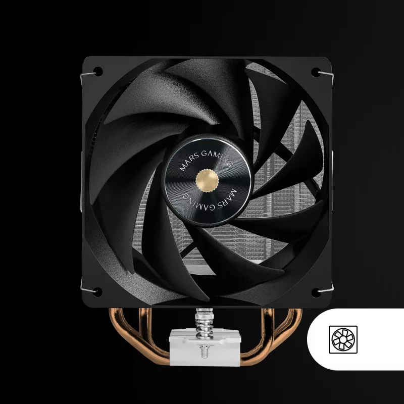 Mars Gaming MCPU-X4 Arrefecedor de ar para processador 12 cm preto 1 unid.