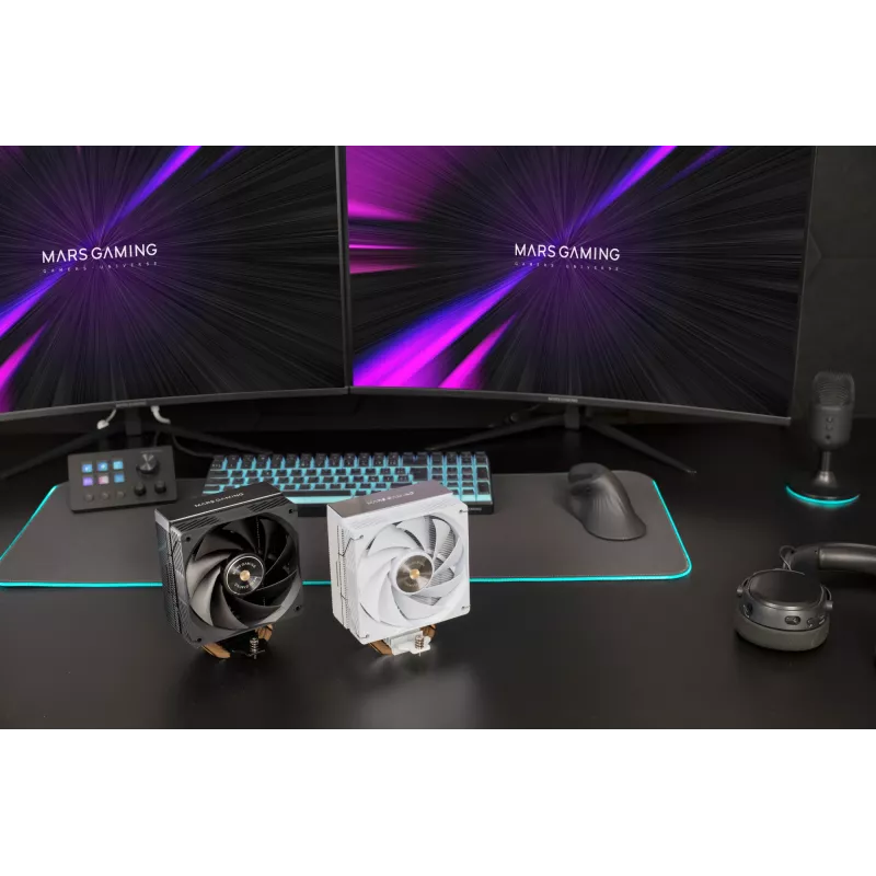 Mars Gaming MCPU-X4 Arrefecedor de ar para processador 12 cm preto 1 unid.