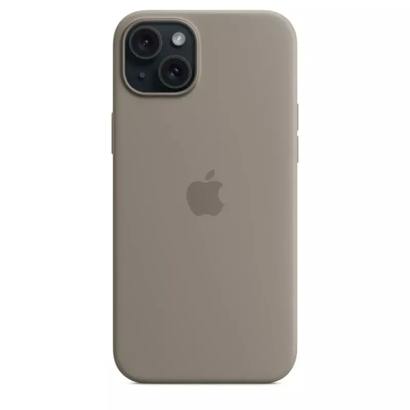Apple Capa de silicone com MagSafe iPhone 15 Plus cor de barro