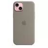 Apple Capa de silicone com MagSafe iPhone 15 Plus cor de barro