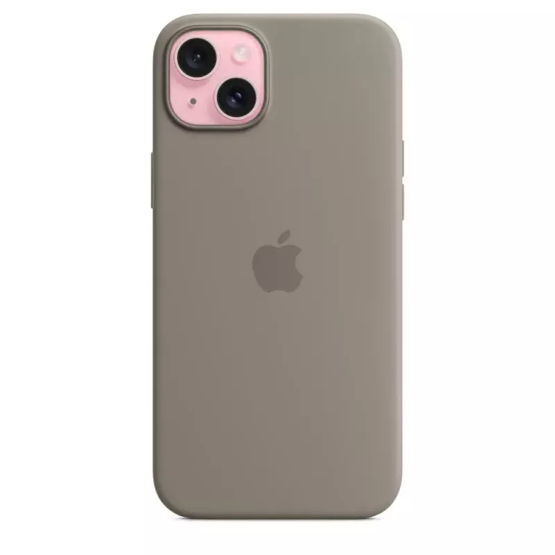 Apple Capa de silicone com MagSafe iPhone 15 Plus cor de barro