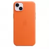 Capa de pele Apple com MagSafe iPhone 14 Plus laranja