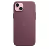 Capa Apple FineWoven com MagSafe iPhone 15 Plus amora