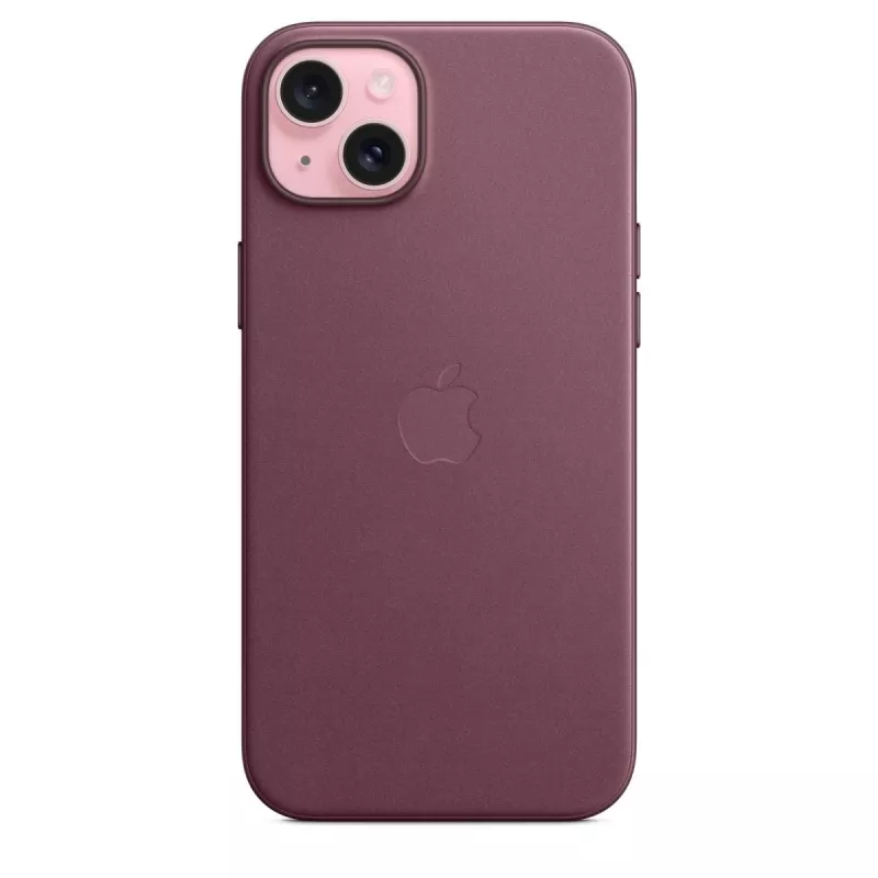 Capa Apple FineWoven com MagSafe iPhone 15 Plus amora