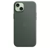 Capa Apple FineWoven com MagSafe iPhone 15 Plus sempre-verde