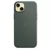 Capa Apple FineWoven com MagSafe iPhone 15 Plus sempre-verde