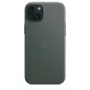 Capa Apple FineWoven com MagSafe iPhone 15 Plus sempre-verde