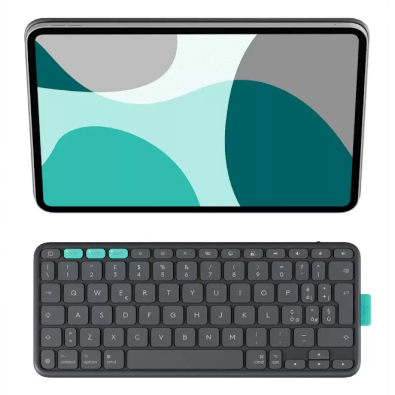 Capa Flip Folio Logitech grafite - iPad Pro 11-in (M4) iPad Air 11-in (M2 & M3) iPad Air (5th gen) - Qwerty UK