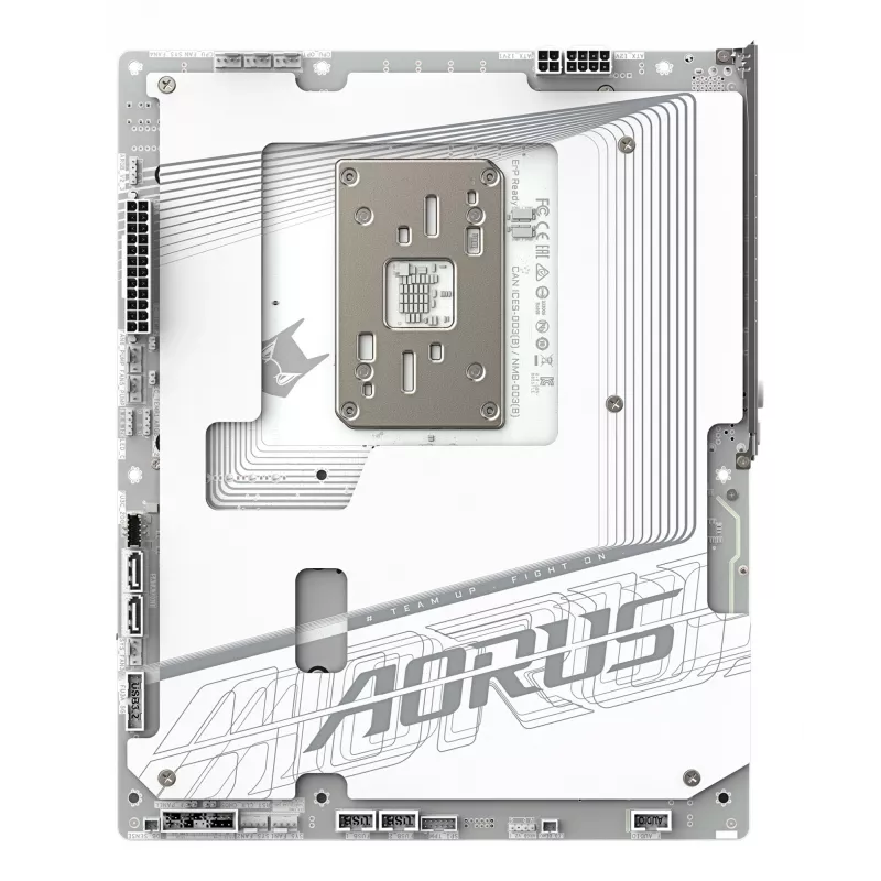 Placa-mãe GIGABYTE B850 AORUS STEALTH ICE ATX para AMD Socket AM5 — B850, 14+2+2 VRM, DDR5 até 8200 MHz (OC), 2×PCIe5, 2×PCIe4 M.2, Wi‑Fi 7, 5GbE