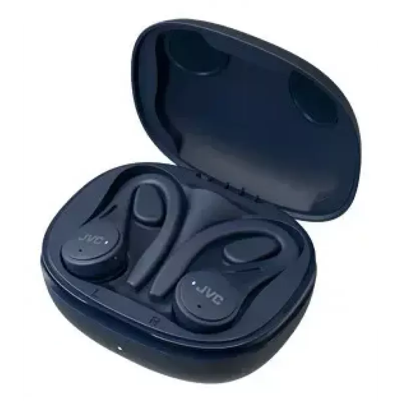 JVC HA-EC25T-A-U auriculares desportivos True Wireless intra-auriculares, IPX5, bateria de 7 h, azuis