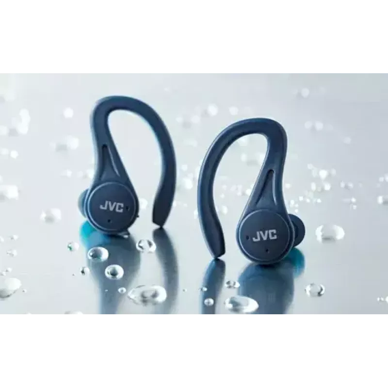 JVC HA-EC25T-A-U auriculares desportivos True Wireless intra-auriculares, IPX5, bateria de 7 h, azuis