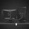 Braço duplo de monitor ajustável para montagem em secretária GEMBIRD 17-32 polegadas, preto